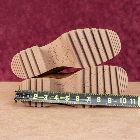 Pikolinos Women Valladolid Brown Leather Zip Chunky Heel boots 8.5US EUR39 - Picture 5 of 8